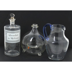 Gobe-mouche ancien en verre : on y joint