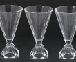 Suite de verres à pied en cristal de for
