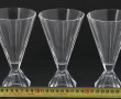 Suite de verres à pied en cristal de for