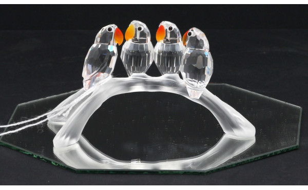 SWAROVSKI - "4 oiseaux sur une branche",