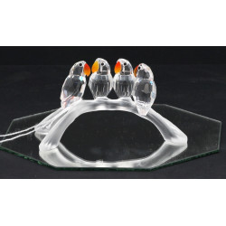 SWAROVSKI - "4 oiseaux sur une branche",