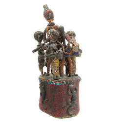YORUBA - Important cimier en perles, tis