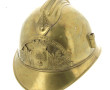 Casque de pompier à cimier fin XIXe avec