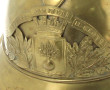 Casque de pompier à cimier fin XIXe avec