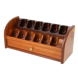 Présentoir à pipes en bois fruitier en 2