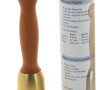 Maillet moderne en bois et laiton, H 22 