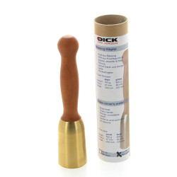 Maillet moderne en bois et laiton, H 22 