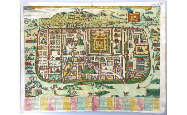 PLAN de JERUSALEM - "L'Ancienne Ville de