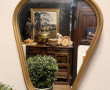 Miroir moderne en bois peint en doré déc