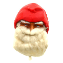Masque de Père Noël des années 60 en pla