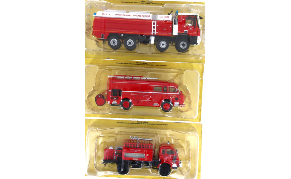  3 camions de pompiers états neufs en BO