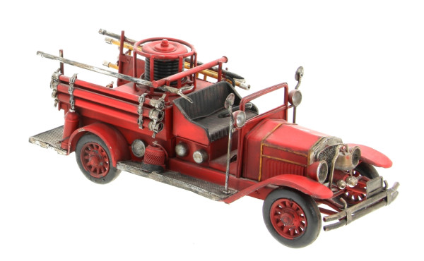 Camion de pompier vintage L. 35 x H. 15 