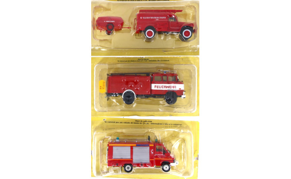 3 camions de pompiers états neufs en BO 