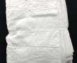 Deux draps anciens brodés dont un chiffr