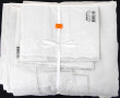 Lot de 3 draps brodés de fleurs, pastill