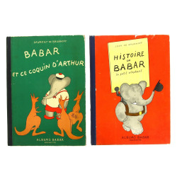 BABAR - Lot de 2 ouvrages "Histoire de B