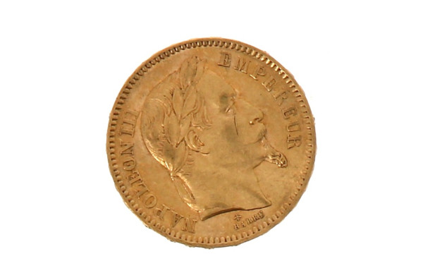 Pièce de 20 F or Napoléon III tête lauré