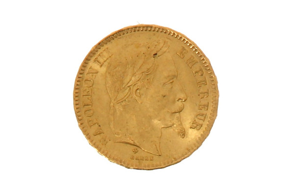 Pièce de 20 F or Napoléon III tête lauré