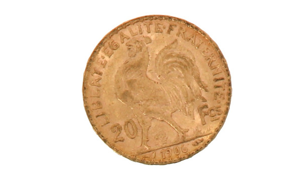Pièce de 20 f or
