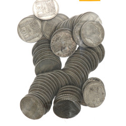 67 pièces de 10 fr Turin en argent