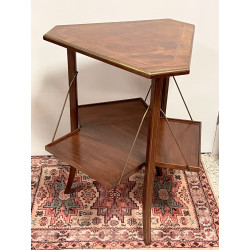 Petite table desserte en placage d'acajo