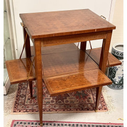 Table à thé rectangulaire en placage et 