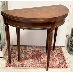 Table 1/2 lune, H 77 x L 90 x P 45 cm (p