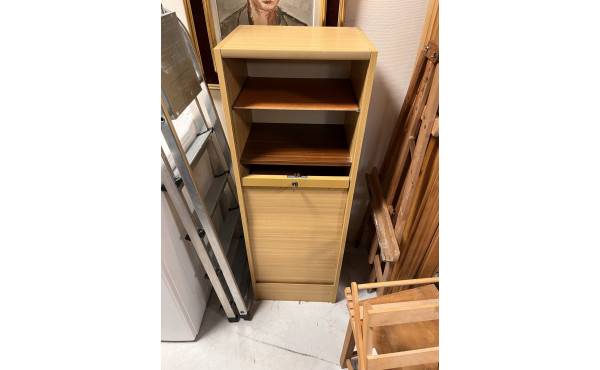 Meuble classeur à rideau en stratifié 12