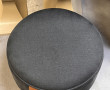 Pouf en tissu moderne diam 44 cm x H. 35