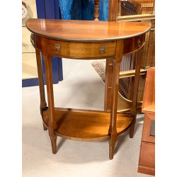 Console 1/2 lune en mersiier 72 x 36 x H