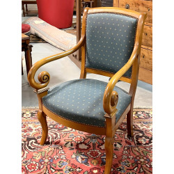 Fauteuil à crosses style Restauration ti
