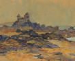 Ecole Française Xxème "Côte rocheuse en 