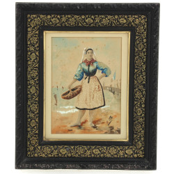 Ecole Française XIXème "Pêcheuse des Sab