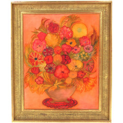 Ecole Française Xxème "Bouquet de fleurs