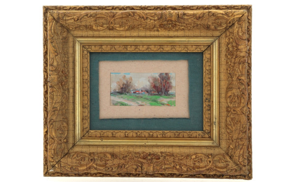 Basil POUSTOCHKINE (1893-1973) "Paysage 