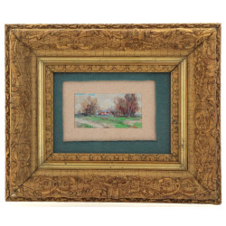 Basil POUSTOCHKINE (1893-1973) "Paysage 