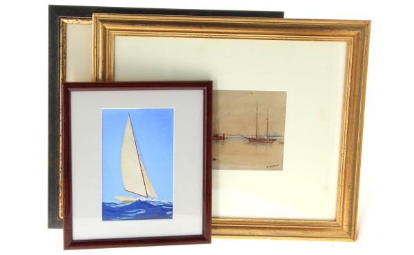 Lot de 3 tableaux : - FOUILLE Georges (
