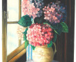 MONTAROU (Xxème) "Bouquet d'hortensias",