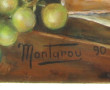 MONTAROU (Xxème) "Nature morte à la bout