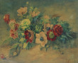 J.M. DIAZ (Xxème) "Bouquet d'anémones", 