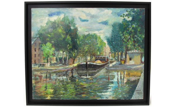 Alain GRAVIE (Xxè-XXIè) "Paris, le Canal