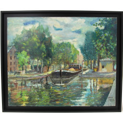 Alain GRAVIE (Xxè-XXIè) "Paris, le Canal
