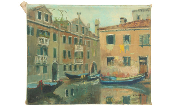 Alain GRAVIE (Xxè-XXIè) "Petit canal à V