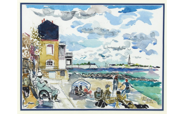 Alain GRAVIE (Xxè-XXIè) "Marine à Larmor