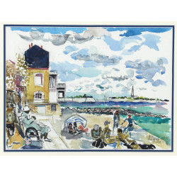 Alain GRAVIE (Xxè-XXIè) "Marine à Larmor