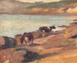 Gabrielle DELAVALLEE (1864-1930) "Vaches