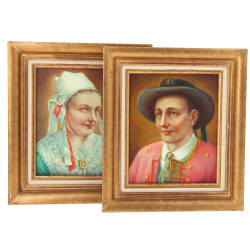 René LE BACCON (XXème) "Portaits d'une j