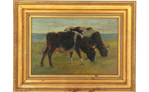 Eugène Léon LABITTE (1858-1937) "Vaches 