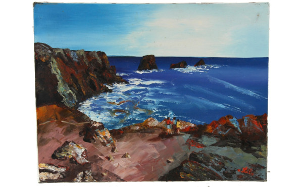 Ecole Contemporaine "Marine, côte rocheu