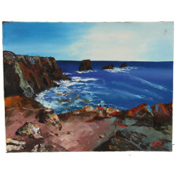 Ecole Contemporaine "Marine, côte rocheu